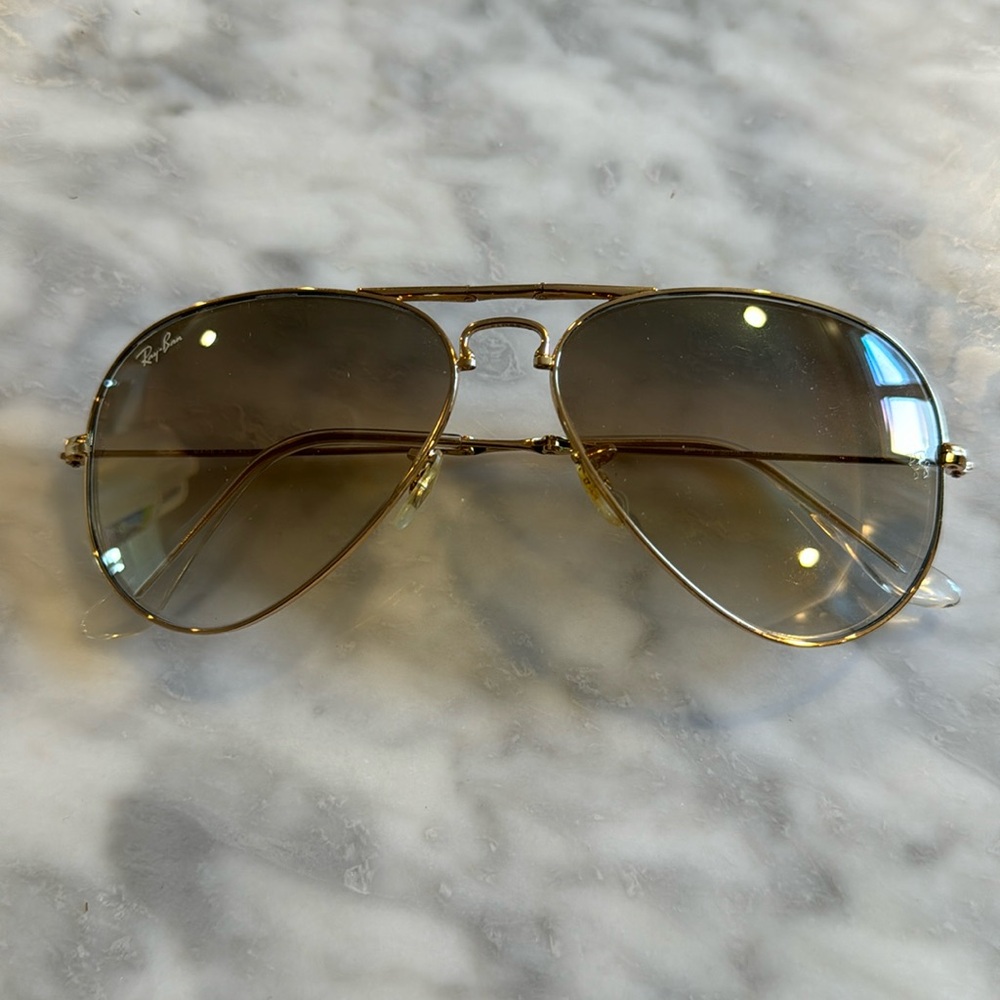 Ray-Ban Aviators- gold, foldable